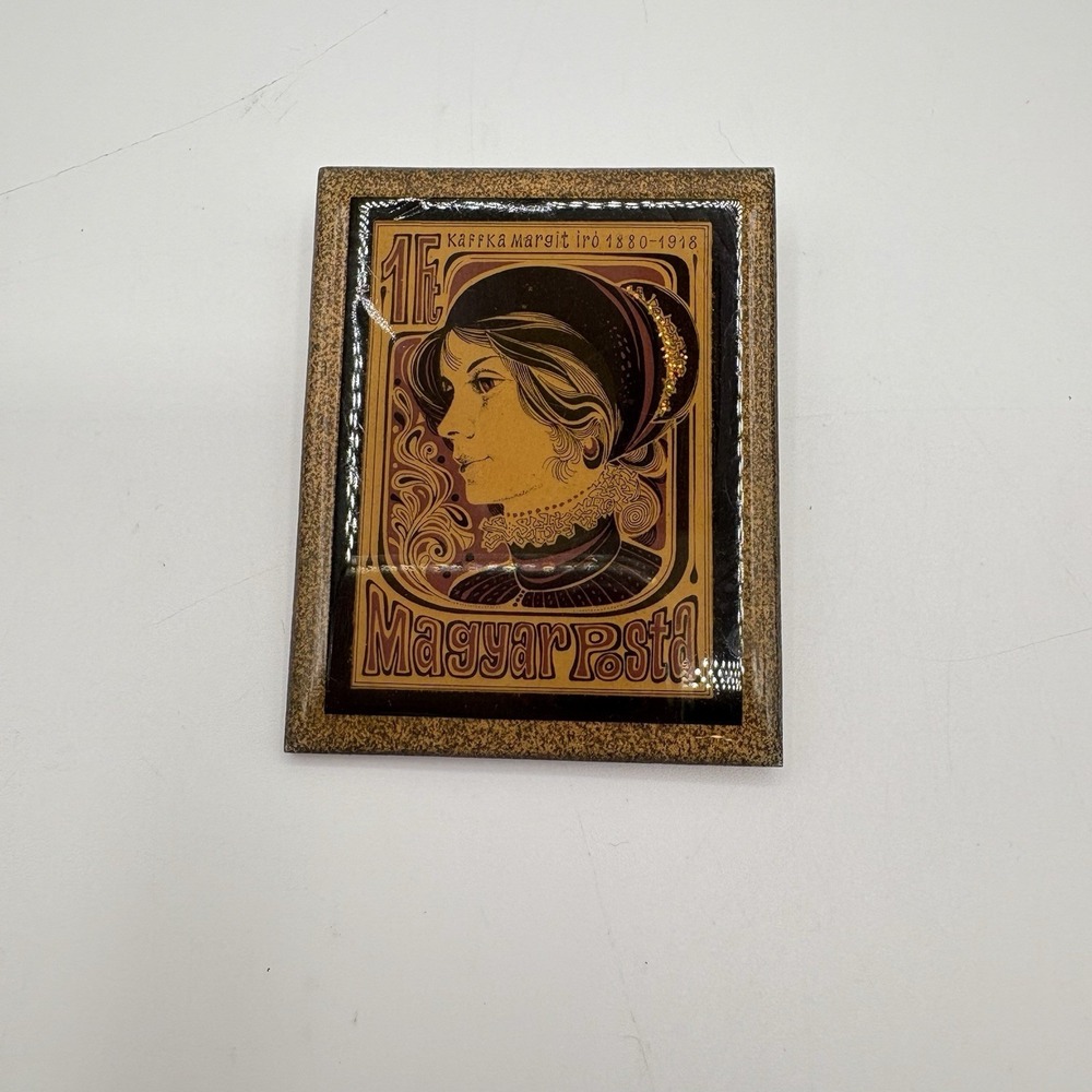 Vintage Brooch Of 1980 Russian Stamp